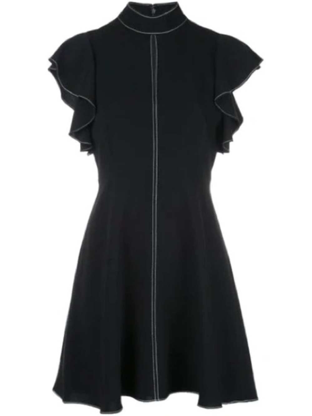 CINQ À SEPT Reiko Flutter-sleeve Contrast Stitch
Dress